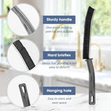 Moonval Crevice Cleaning Brush Set, 2-Pack Hard Bristle Gap Cleaner for Tiles, Grout & Corners