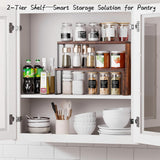 Moonval Countertop Organizer, Stackable Corner Spice Rack Shelf for Kitchen, Pantry & Coffee Station