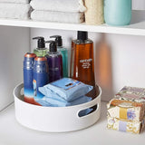 Moonval 360° Rotating Organizer Tray, Space-Saving Lazy Susan for Pantry and Fridge