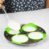 Moonval Silicone Idli Moulds, Non-Stick BPA-Free Steaming Cups, Set of 8