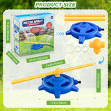 Moonval 360° Rotating Water Sprinkler, Adjustable Garden Lawn Sprayer for Kids & Pets