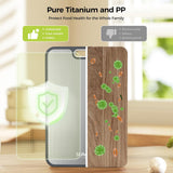 Moonval Titanium Cutting Board, Double-Sided Food-Grade Titanium & PP Chopping Board