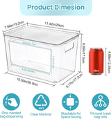 Moonval Plastic Storage Bins, 6-Pack 32 Qt Clear Stackable Containers with Lids for Home Organization