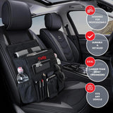 Moonval Front Seat Organizer, Car Office Storage with Tablet & Laptop Compartments and Shoulder Strap