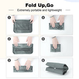 Moonval 7-in-1 Foldable Travel Organizer Set, Packing Cubes & Toiletry Bags for Luggage Storage