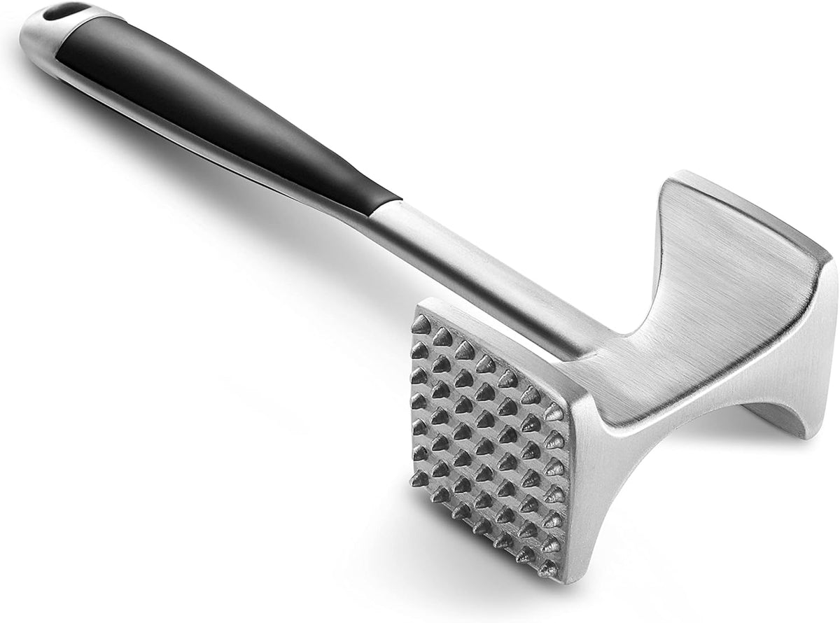 Moonval Meat Tenderizer Hammer, Dual-Sided Heavy-Duty Mallet with Comfortable Grip Handle