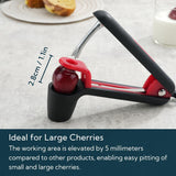 Moonval Cherry Pitter Tool, Cherry Core Remover with Safety Lock, Soft Non-Slip Handle