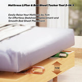 Moonval Mattress Lifter & Bedsheet Tucker Tool, Wide Comfort-Grip Handle for Bed Making
