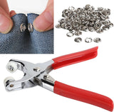 Moonval Snap Button Tool Kit, Complete Fastener Installation Pliers Set with Metal Snap Buttons