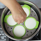 Moonval Silicone Idli Moulds, Non-Stick BPA-Free Steaming Cups, Set of 8