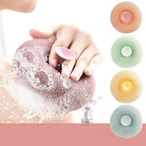 Moonval Suction Cup Bath Loofahs, Quick-Drying Body Scrub Sponges, Pack of 2