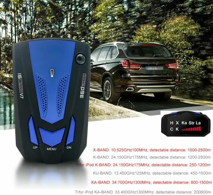 Moonval Car Radar Detector, Long-Range Speed Camera & Traffic Alert System for Safer Driving