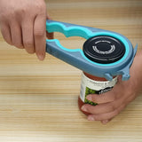Moonval Jar Opener Set, Multi-Function Bottle & Can Opener for Easy Lid Opening