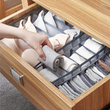 Moonval 3-Piece Drawer Organizer Set, Foldable Closet Storage Bins for Underwear & Socks