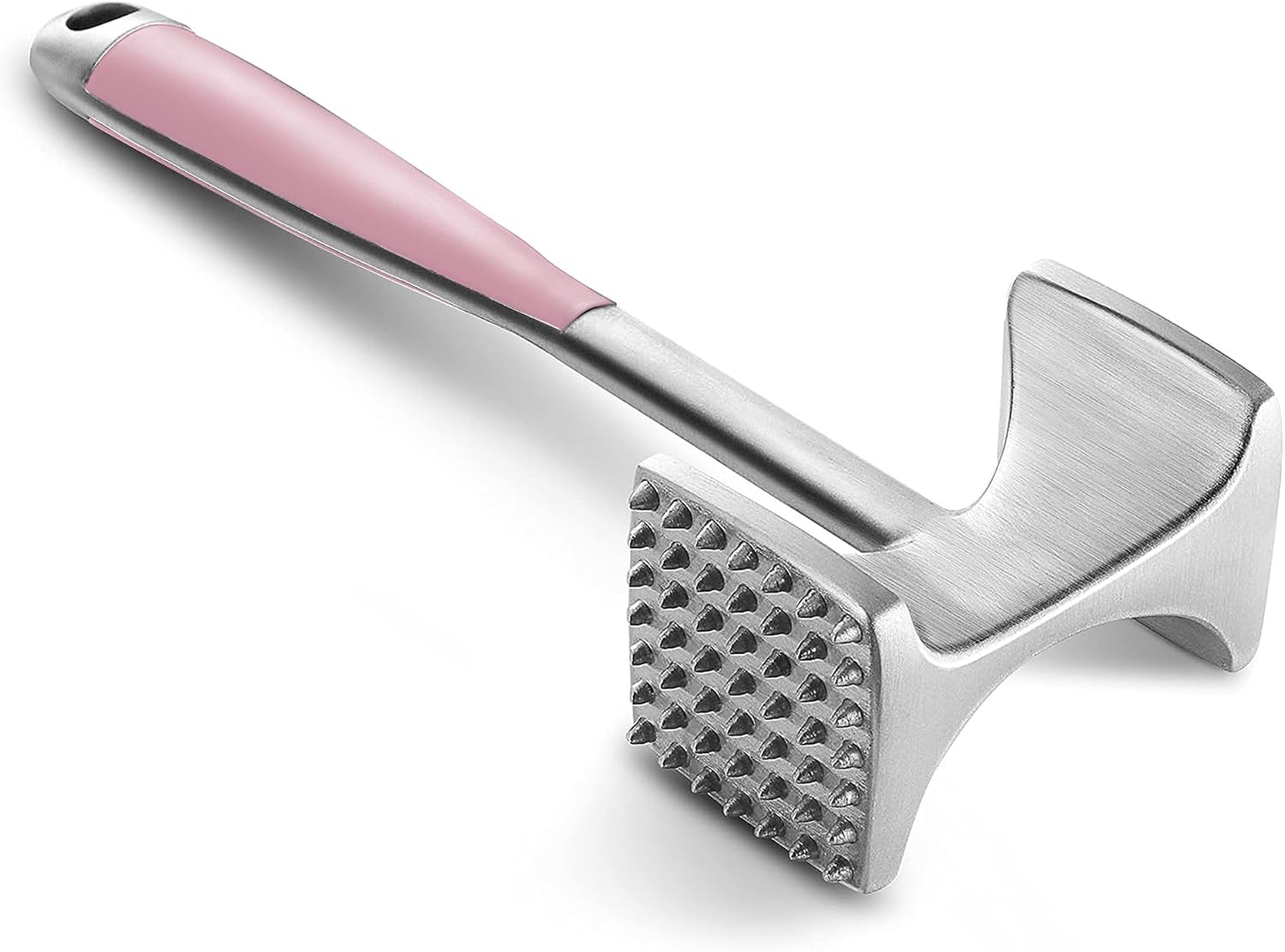 Moonval Meat Tenderizer Hammer, Dual-Sided Heavy-Duty Mallet with Comfortable Grip Handle