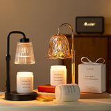 Moonval Candle Warmer Lamp, Dimmable Wax Melt Warmer with Timer & 2 Bulbs for Jar Candles