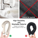 Moonval Car Seat Gap Fillers, 2-Pack 3-in-1 Foam Organizers with Storage Hook for Car Seats
