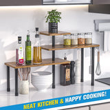 Moonval Countertop Organizer,  Corner Shelf for Kitchen, Bathroom, Coffee Station & Vanity