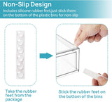 Moonval Clear Storage Drawers, Stackable Acrylic Organizers for Makeup & Bathroom