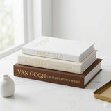 Moonval Decorative Faux Book Box Set, Set of 3 Linen Storage Books with Hidden Compartment