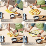 Moonval 24-Piece Samosa Maker, Quick Press Mould for Uniform Homemade Samosas