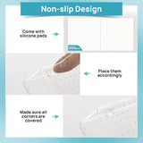 Moonval Clear Drawer Organizer Set, 44-Piece Plastic Storage Trays for Makeup, Kitchen & Office
