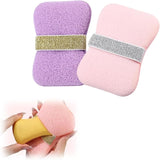 Moonval Bath Sponge Loofah, Dual-Sided Exfoliating Body Scrubber with Soap Pocket & Hand Strap