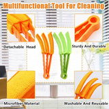 Moonval Blinds & AC Cleaning Brush, 3-in-1 Microfiber Dust Remover for Vents & Window Blinds