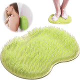 Moonval Shower Foot Scrubber, Wall-Mounted Foot & Back Cleaning Massager for Bathroom