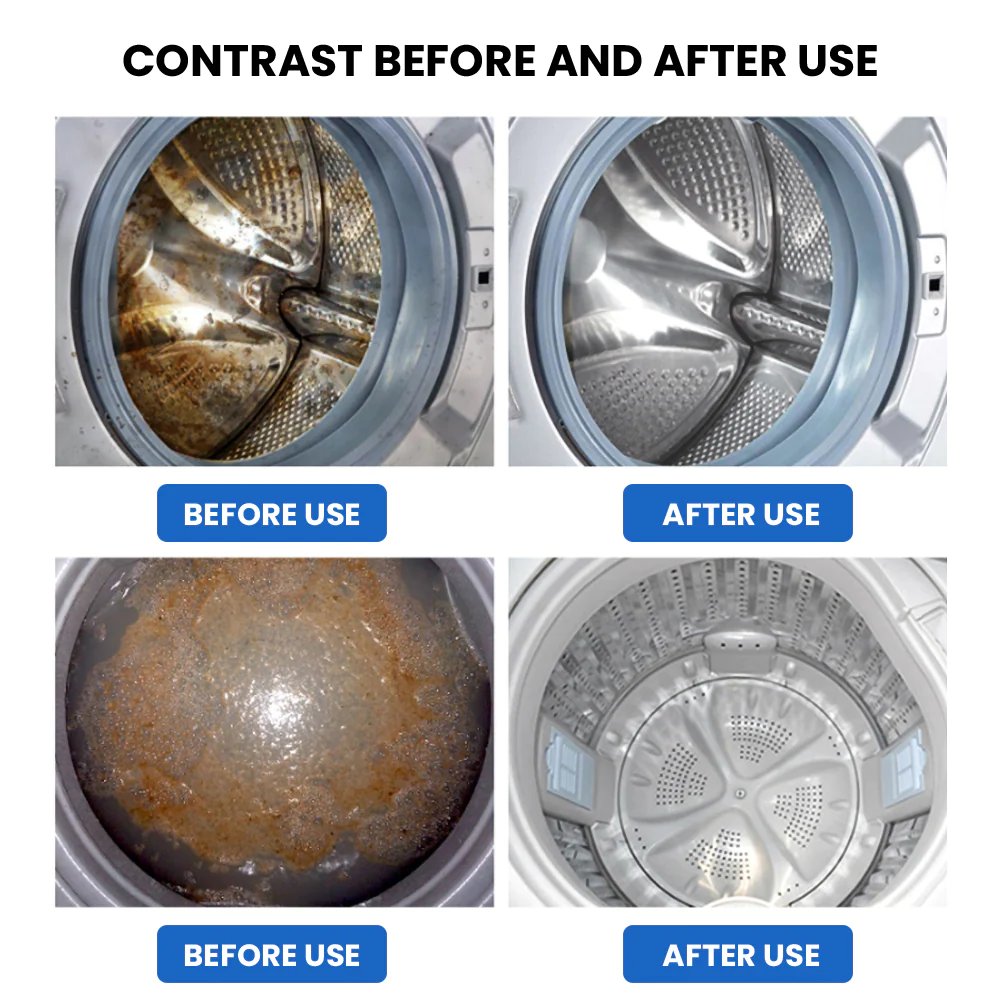 Moonval Washing Machine Cleaner Tablets, Deep Cleaning Descaler, Value Pack Buy 2 Get 3 Free