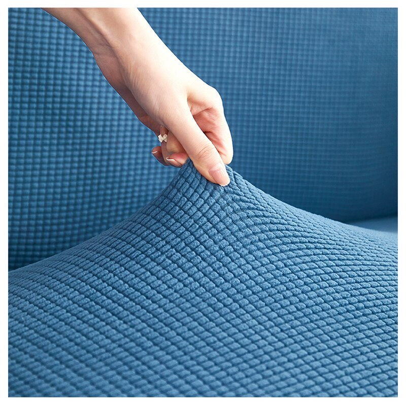 Moonval Waterproof Stretch Sofa Cover, Universal Textured Couch Protector, Cotton Blend