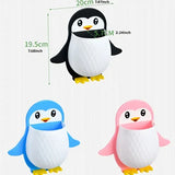 Moonval Penguin Wall Organizer, Adhesive Storage Rack for Remotes, Brushes & Toiletries