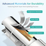 Moonval Drill-Free Hand Shower Holder, Adjustable Wall Mount Bracket for Bathroom Shower Heads