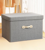 Moonval Foldable Storage Bins with Lids, 2-Pack Fabric Storage Boxes for Closet & Home Organization