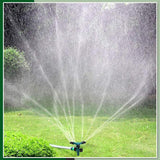 Moonval 360° Rotating Garden Sprinkler, Multi-Nozzle Lawn Watering System with Stable Base