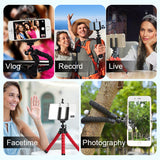 Moonval Flexible Octopus Mini Tripod, Adjustable Phone & Camera Stand with Universal Mount