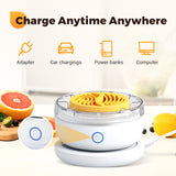 Moonval Portable Food Cleaner, Waterproof Ultrasonic Fruit & Vegetable Washer for Kitchen & Travel