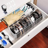Moonval Premium Acrylic Belt Organizer, Clear Closet Storage Rack for Belts, Ties & Accessories