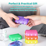 Moonval Weekly Pill Organizer, 7-Day Dustproof & Moisture-Resistant Medicine Storage Case