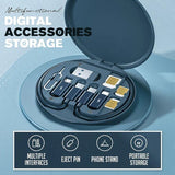 Moonval 9-in-1 Cable Organizer Case, Portable Electronics Storage Bag for Chargers, Cables & Accessories