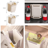 Moonval Collapsible Hanging Trash Can, Foldable Kitchen Cabinet Waste Bin for Food Scraps & Recycling
