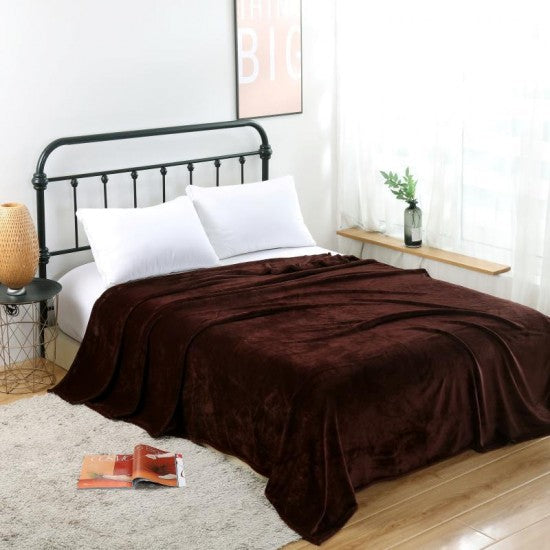 Moonval Cocolino Blanket Set, 2-Pack Ultra Soft Plush Fleece Throw for Bed & Sofa