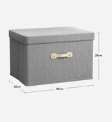 Moonval Foldable Storage Bins with Lids, 2-Pack Fabric Storage Boxes for Closet & Home Organization
