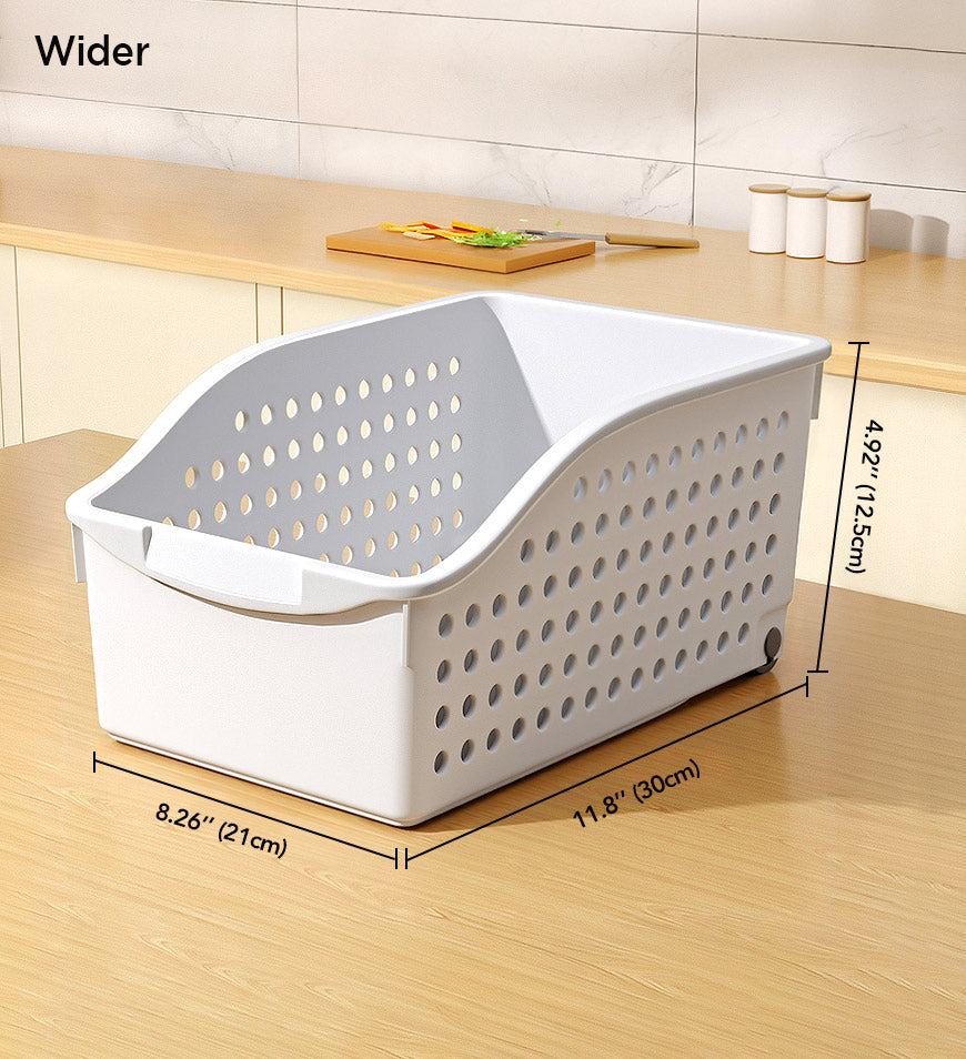 Moonval Pull-Out Pantry Organizer, Rolling Kitchen Cabinet Storage Shelf with Wheels