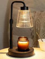 Moonval Candle Warmer Lamp, Dimmable Wax Melt Warmer with Timer & 2 Bulbs for Jar Candles