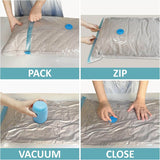 Moonval Vacuum Storage Bags with Electric Pump, 2-Pack Space Saving Compression Bags 50x70cm