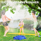 Moonval 360° Rotating Water Sprinkler, Adjustable Garden Lawn Sprayer for Kids & Pets
