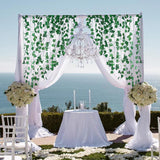 Moonval Artificial Ivy Garland, 12-Pack Hanging Greenery Vines for Home & Outdoor Decor, 84 ft
