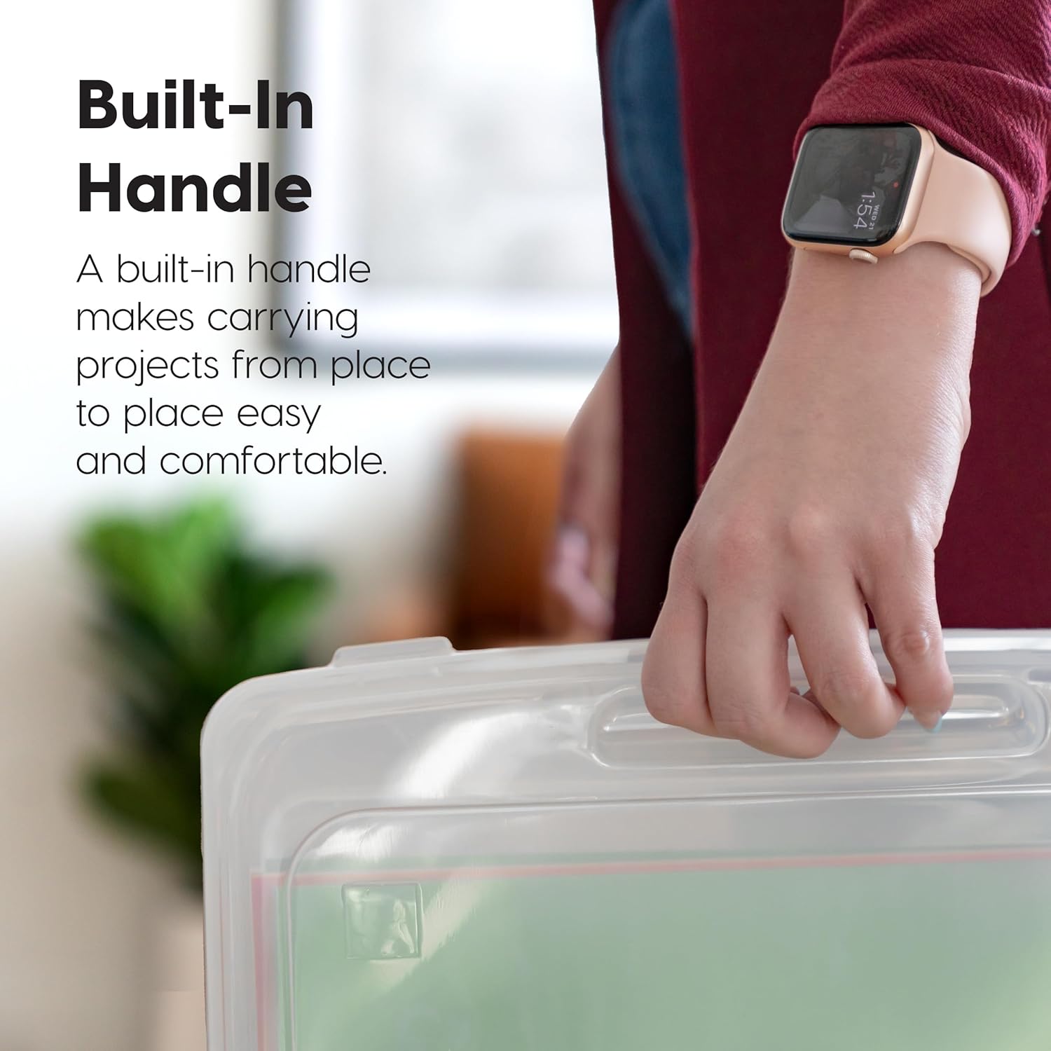 Moonval Board Game Storage Containers, Clear Organizers with Snap-Tight Lids & Built-In Handles