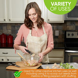 Moonval Ice Cream Scoop, Heavy-Duty Metal Scooper for Ice Cream, Cookie Dough & Frozen Desserts